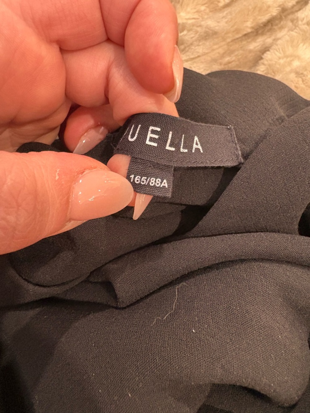 Puella Black V-Neck Sleeveless Mini Dress with Button-Straps size M - Picture 4 of 9